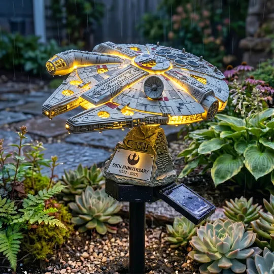 ST 60th Anniversary Enterprise NCC-1701 Solar Garden Light