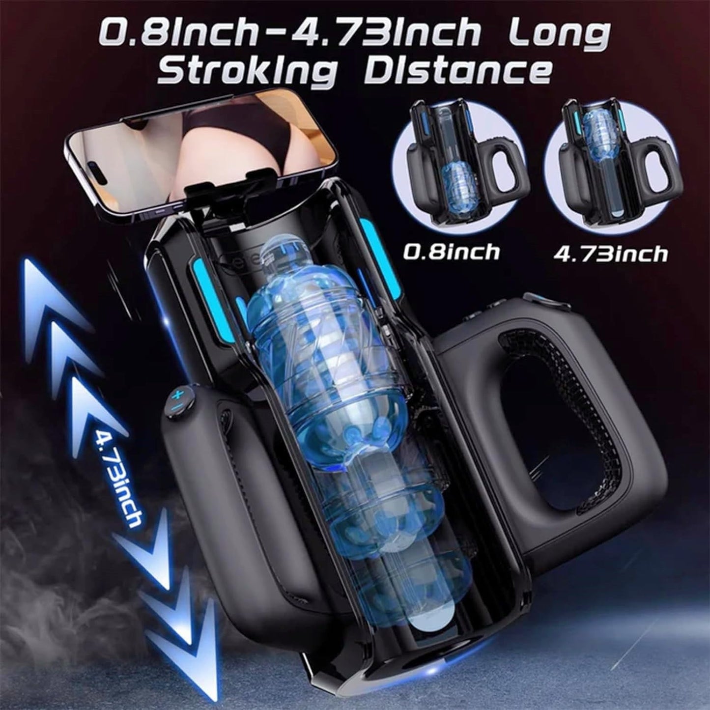 Thrusting High-Speed Motor Automatic Men Sex Toys with Handle